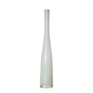 Schlanke Glas Flaschenvase NASTASYA, weiß, 54cm, Ø9cm Schlanke Glas Flaschenvase NASTASYA, weiß, 54cm, Ø9cm