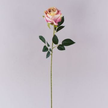 Plastik Blume Rose CHERLEN, rosa-creme, 65cm, Ø10cm Plastik Blume Rose CHERLEN, rosa-creme, 65cm, Ø10cm