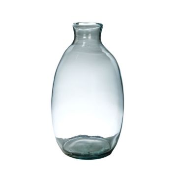 Flaschenvase NERRASITA aus Glas, recycelt, klar, 29,5cm, Ø18cm
