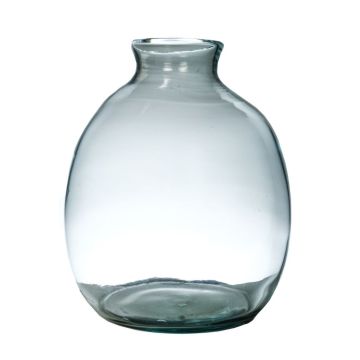 Flaschenvase NERRASITA aus Glas, recycelt, klar, 26,5cm, Ø23,5cm