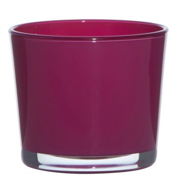Glasübertopf ALENA, magenta, 12,5cm, Ø14,5cm Glasübertopf ALENA, magenta, 12,5cm, Ø14,5cm