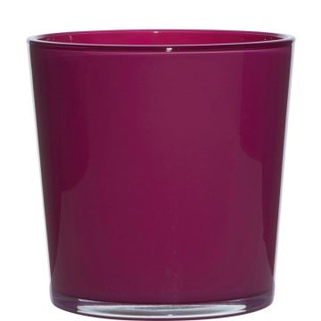 Glasübertopf ALENA, magenta, 19cm, Ø19cm