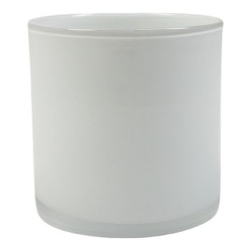 Kerzen Glas Zylinder SANYA EARTH, weiß, 18cm, Ø18cm Kerzen Glas Zylinder SANYA EARTH, weiß, 18cm, Ø18cm