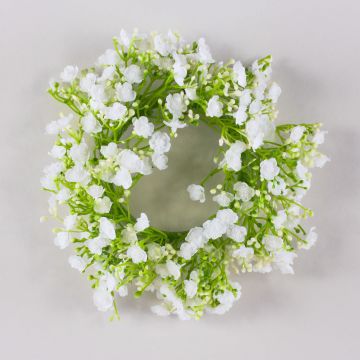 Deko Schleierkraut Kranz LITAGO, weiß, Ø20cm
