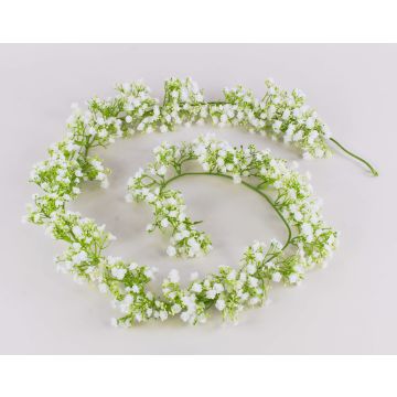 Kunst Girlande Gypsophilia LITAGO, weiß, 180cm