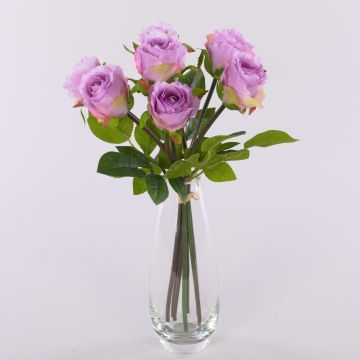 Künstlicher Rosenstrauß MURINET, flieder, 35cm