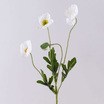 Künstlicher Blumenzweig Mohn OXANDRINE, creme-weiß, 60cm, Ø6cm Künstlicher Blumenzweig Mohn OXANDRINE, creme-weiß, 60cm, Ø6cm