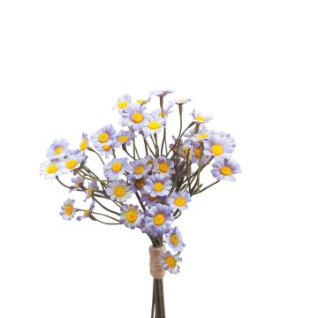 Textilblume Chrysanthemen Bund WEMKE, helllila-blau, 35cm, Ø13cm