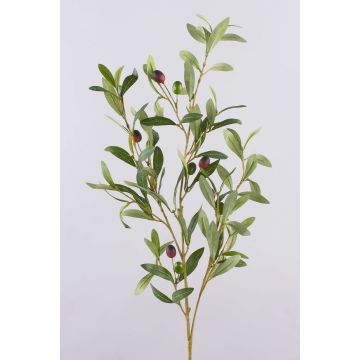 Plastik Oliven Zweig ROVUMA mit Früchten, grün, 95cm