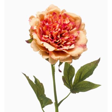 Kunstblume Pfingstrose GAVRON, orange, 55cm