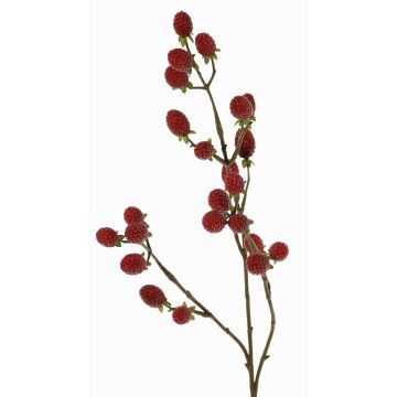 Künstlicher Zweig Brombeere URUMA mit Früchten, rot, 90cm Künstlicher Zweig Brombeere URUMA mit Früchten, rot, 90cm