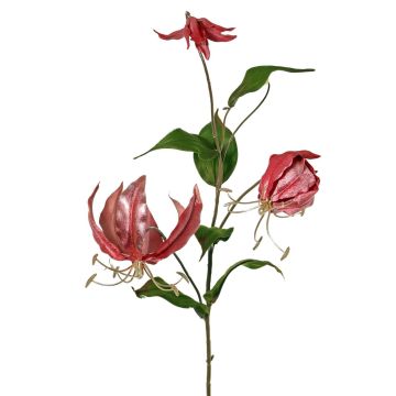 Samtiger Gloriosa Zweig DINFAS, mauve-gold, 80cm