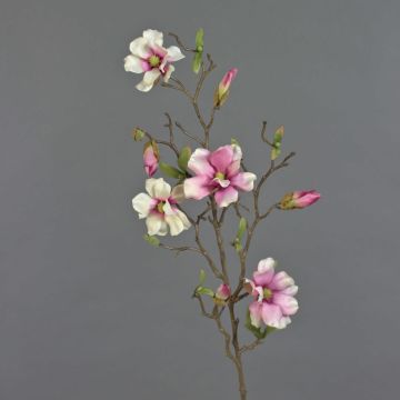 Deko Magnolie MARGA, rosa-pink, 80cm, Ø7-8cm