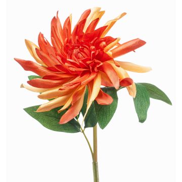 Künstliche Blume Dahlie GREWAL, lachs-pfirsich, 75cm, Ø19cm