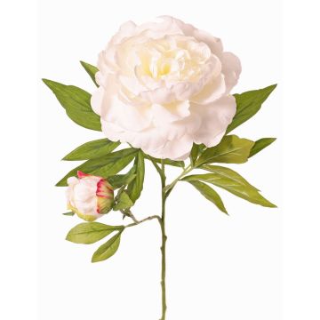Kunstblume Pfingstrose WARDUAN, Eco Collection, weiß, 65cm, Ø15cm