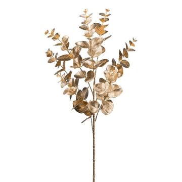 Deko Zweig Eukalyptus SLOFER, metallic-gold, 65cm