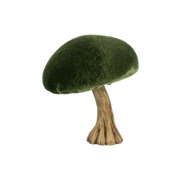 Pilz Deko Figur ARNAH, Samt, grün, 10cm