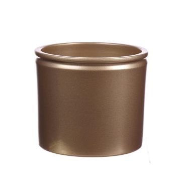 Keramiktopf ALCHIBA, gold-metallic, 21,5cm, Ø23,3cm