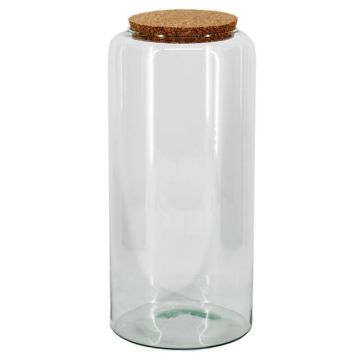 Vorratsglas KEDAR mit Korkdeckel, klar, 40cm, Ø19cm
