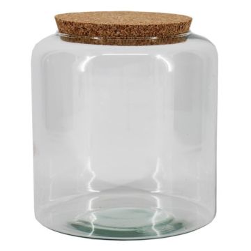 Vorratsglas KEDAR mit Korkdeckel, klar, 20cm, Ø19cm