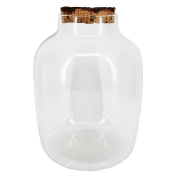 Vorratsglas RYZEL mit Korkdeckel, klar, 34cm, Ø24cm Vorratsglas RYZEL mit Korkdeckel, klar, 34cm, Ø24cm