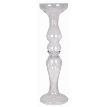 Glas Dekovase RACHEL auf Fuß, klar, 80,5cm, Ø22cm