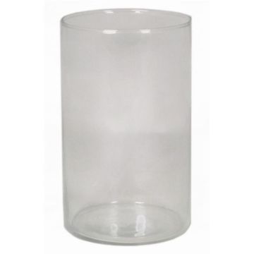 Glas Vase Zylinder SANYA OCEAN, recycelt, klar, 20cm, Ø12cm