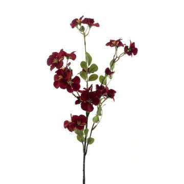 Dekoblume Apfelblütenzweig WENIA, dunkelrot, 70cm, Ø2-4cm