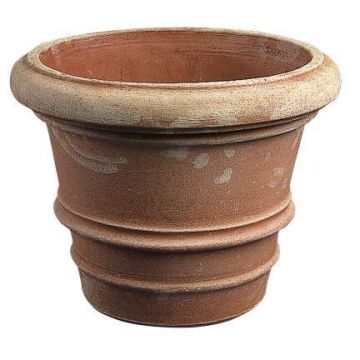 Terrakotta Pflanztopf MONDAR mit Rillen, outdoor, handmade, 53cm, Ø70cm Terrakotta Pflanztopf MONDAR mit Rillen, outdoor, handmade, 53cm, Ø70cm
