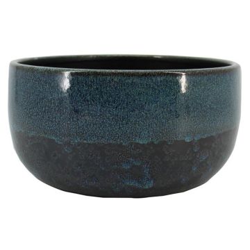 Schale ELIEL aus Keramik, gesprenkelt, schwarz-blau, 13cm, Ø28cm
