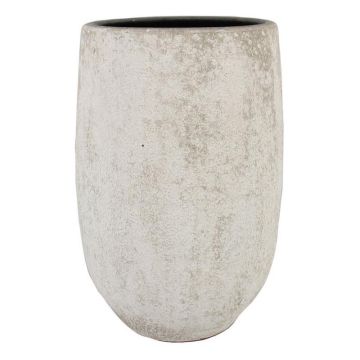Blumenvase VEMIL aus Keramik, gesprenkelt, weiß, 50cm, Ø29cm Blumenvase VEMIL aus Keramik, gesprenkelt, weiß, 50cm, Ø29cm