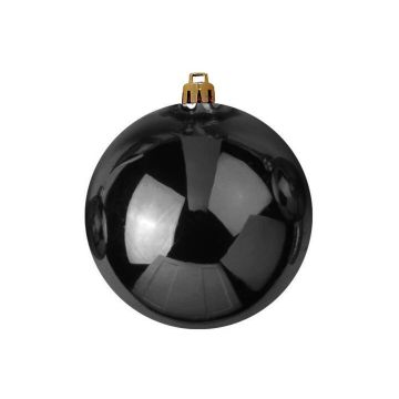 Weihnachtskugel TEODORA, glänzend schwarz, Ø30cm