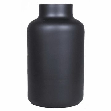 Blumenvase SIARA aus Glas, schwarz-matt, 25cm, Ø15cm Blumenvase SIARA aus Glas, schwarz-matt, 25cm, Ø15cm