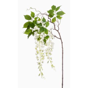 Künstliche Blume groß Blauregen Zweig NISSRINE mit Blüten, weiß, 145cm
