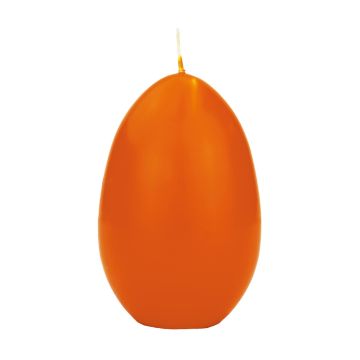Osterei Kerze LEONITA, orange, 12cm, 8cm, 40h - Made in Germany