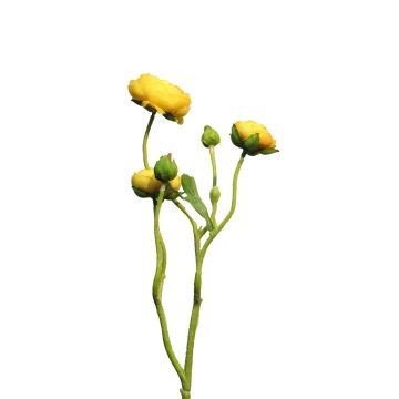 Dekoblumen Zweig Ranunkel JIXIANG, gelb, 50cm