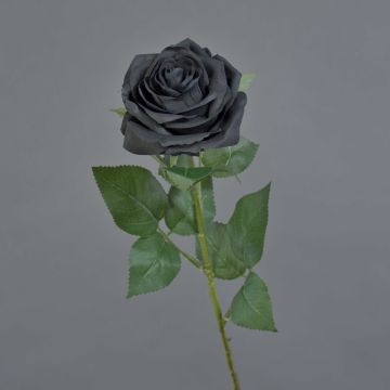 Künstliche Rose KAILIN, schwarz, 65cm, Ø9cm