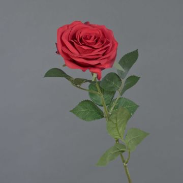 Künstliche Rose KAILIN, rot, 65cm, Ø9cm