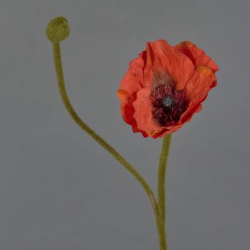 Deko Blume Mohnblume YILAN, rot, 60cm, Ø12cm