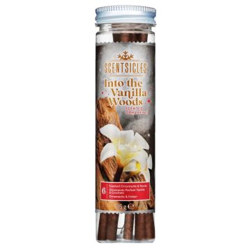 Scentsicles® Duftstäbchen, 6 Stück, 2 Halter, Vanille & Holz, braun