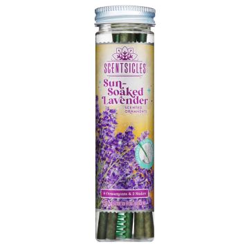 Scentsicles® Duftstäbchen, 6 Stück, 2 Halter, Sonnenlavendel, grün