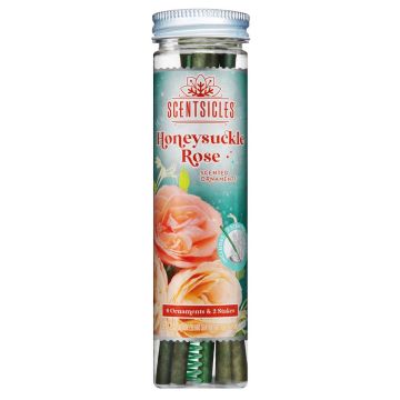 Scentsicles® Duftstäbchen, 6 Stück, 2 Halter, Geißblatt & Rose, grün