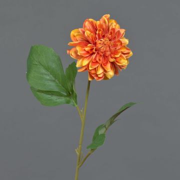 Kunstblume Dahlie WANRU, orange, 50cm, Ø9cm