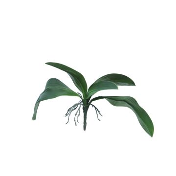 Dekoblätter Phalaenopsis Orchidee WUJUAN mit Luftwurzeln, 35cm