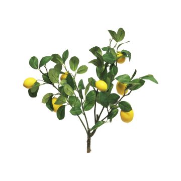 Plastik Ast Zitrone XIALIN mit Früchten, gelb, 60cm