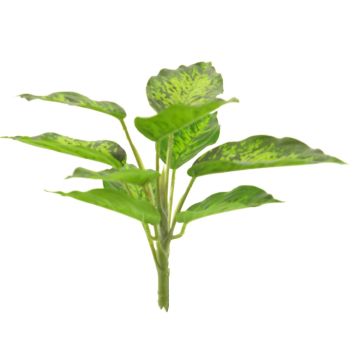 Plastik Pflanze Dieffenbachia XUMEI, Steckstab, grün-creme, 25cm Plastik Pflanze Dieffenbachia XUMEI, Steckstab, grün-creme, 25cm