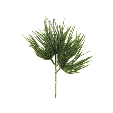 Plastik Zweig Pinie TANNAN, beschneit, 25cm