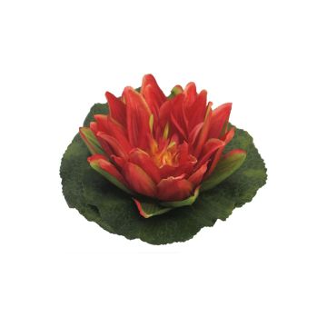 Künstliche Seerose SHUOLIN, schwimmend, rot, Ø18cm