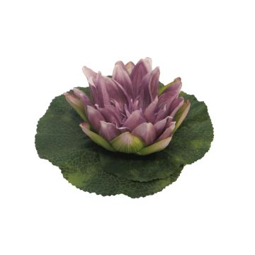 Künstliche Seerose SHUOLIN, schwimmend, lila, Ø18cm