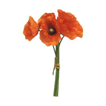 Künstliche Mohnblumen Bund XIONG, orange, 30cm